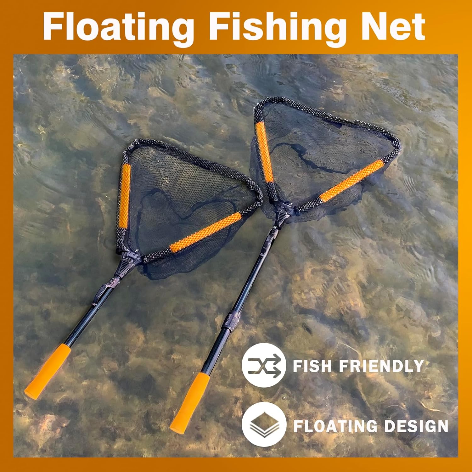 Floating Fishing Landing Net - Foldable for Freshwater or Saltwater - Folding and Fly Fishing - Image 6